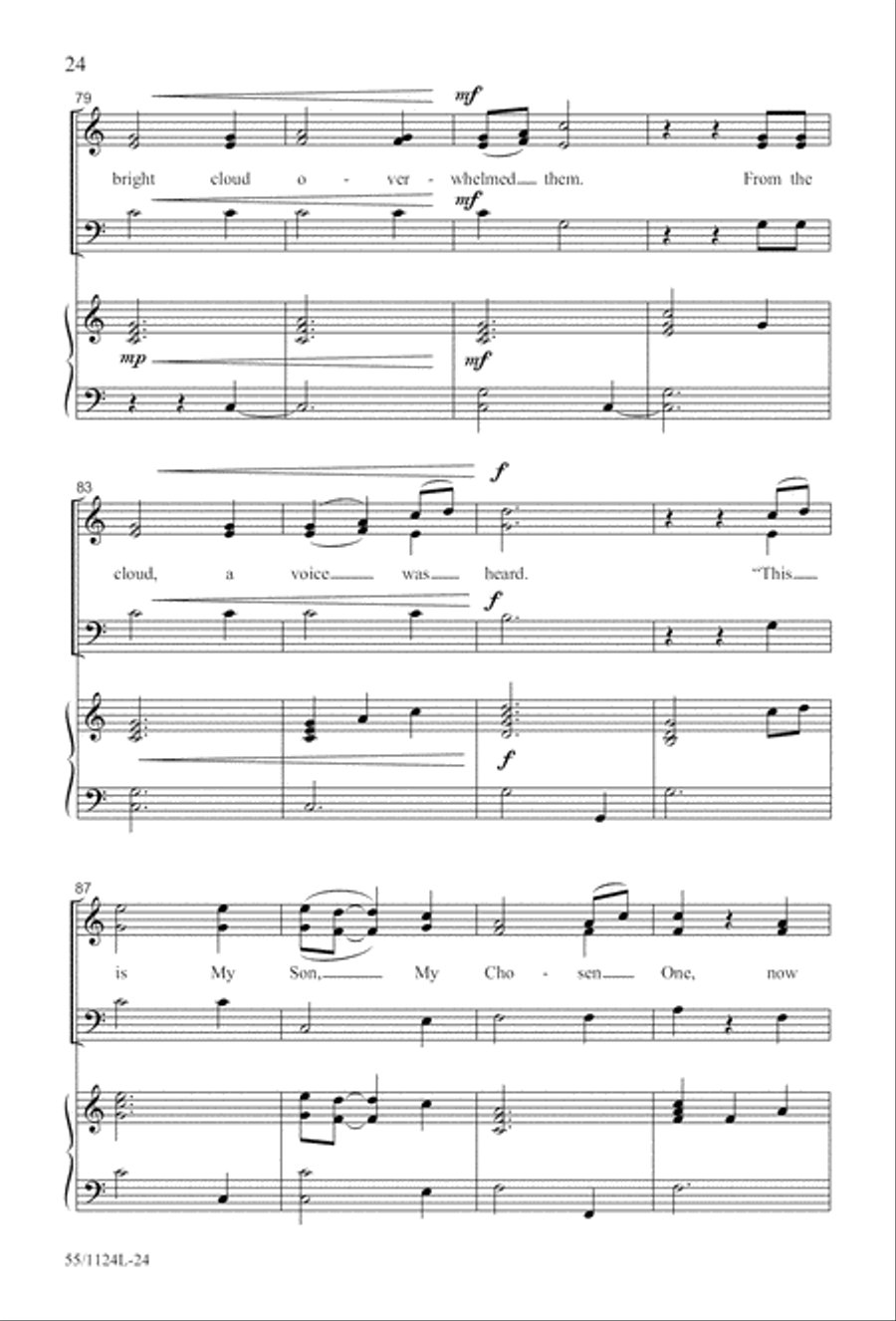 Come, Touch the Robe (Digital Download) 3-Part scores gallery preview page 24