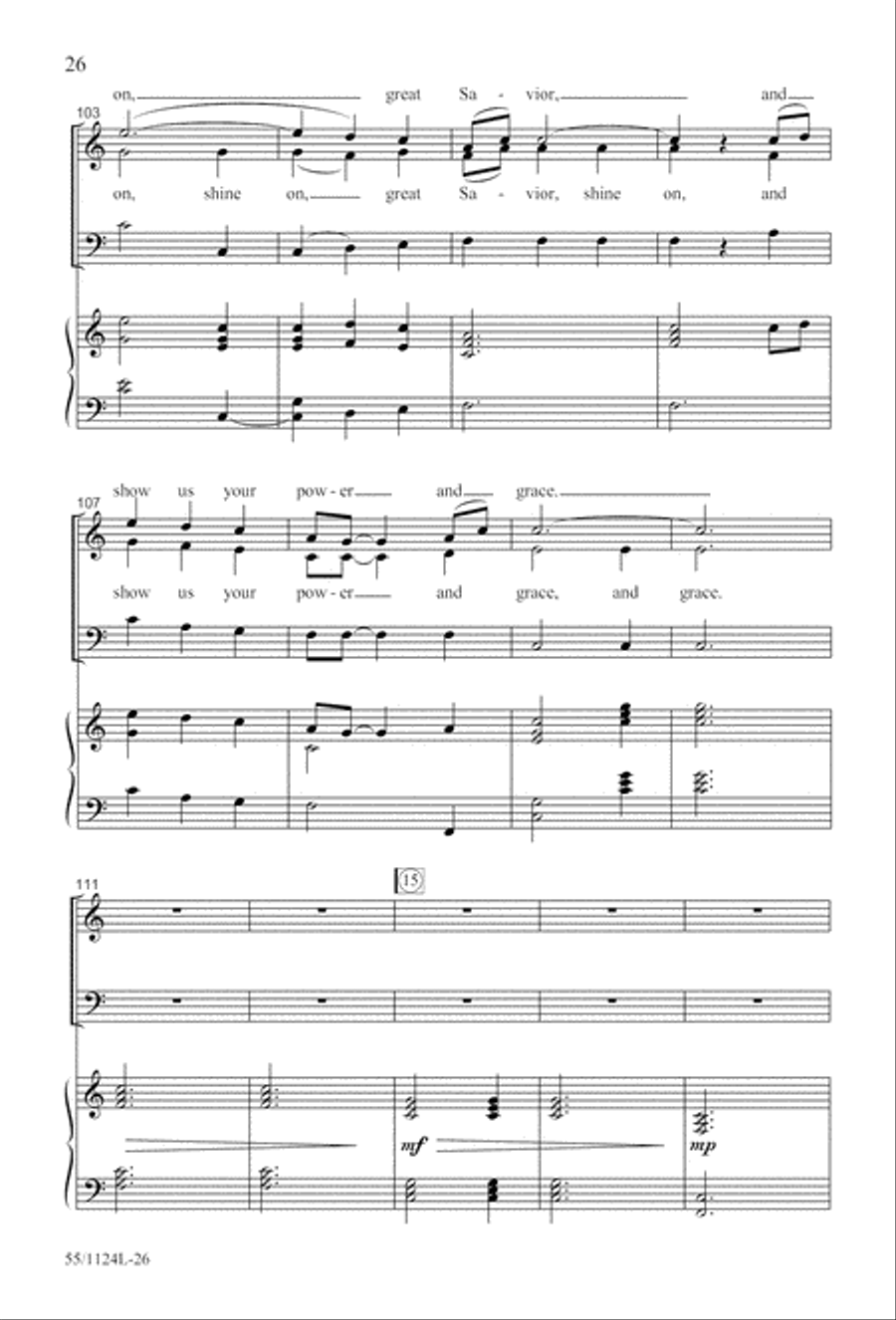 Come, Touch the Robe (Digital Download) 3-Part scores gallery preview page 26