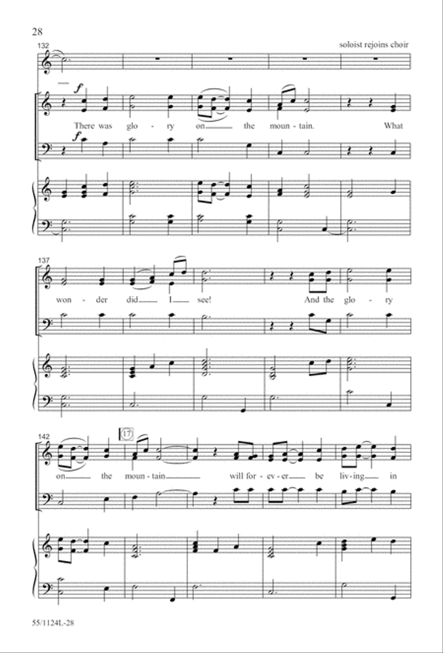 Come, Touch the Robe (Digital Download) 3-Part scores gallery preview page 28