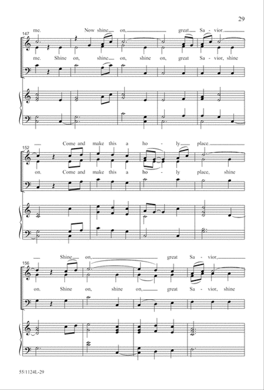 Come, Touch the Robe (Digital Download) 3-Part scores gallery preview page 29