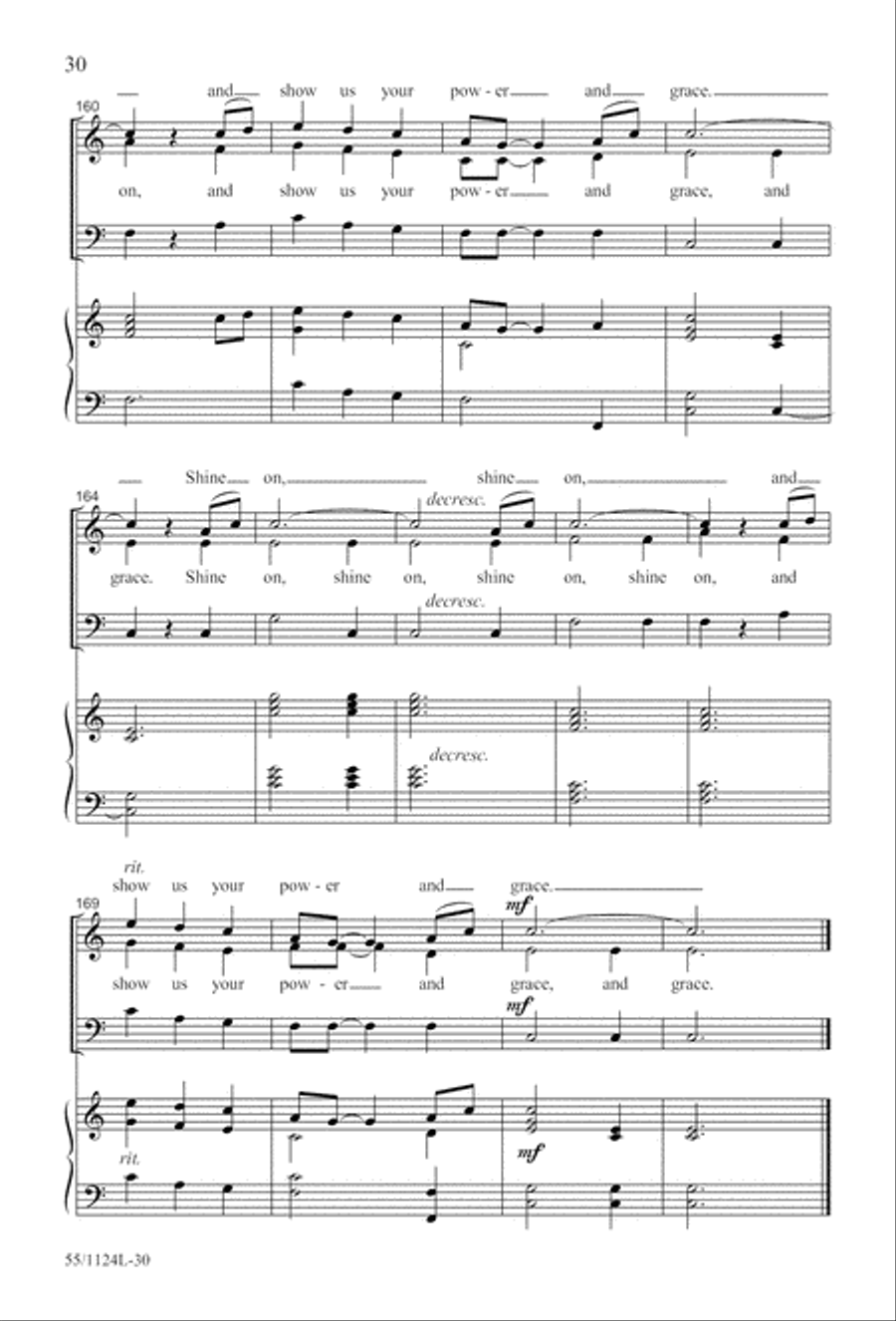 Come, Touch the Robe (Digital Download) 3-Part scores gallery preview page 30