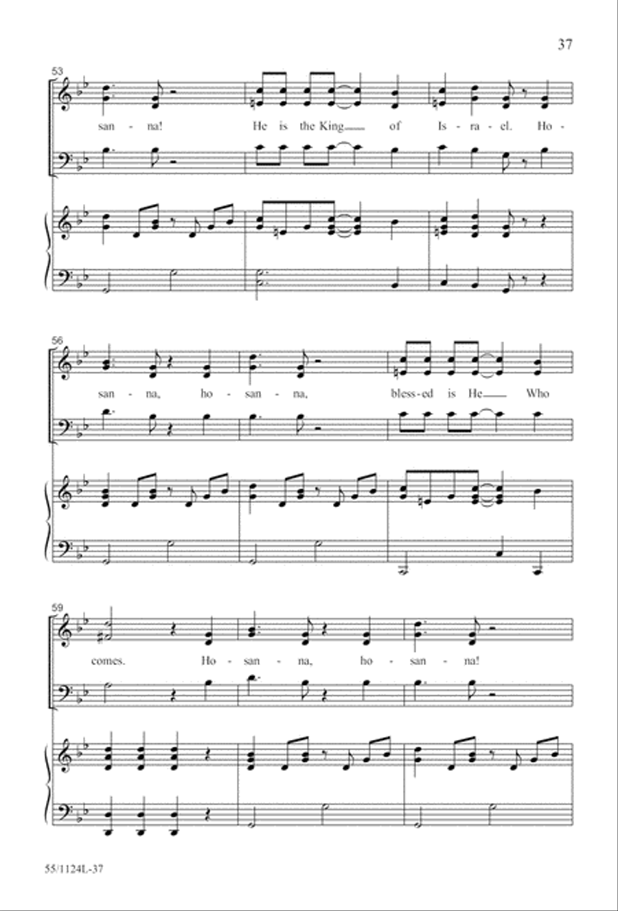 Come, Touch the Robe (Digital Download) 3-Part scores gallery preview page 37