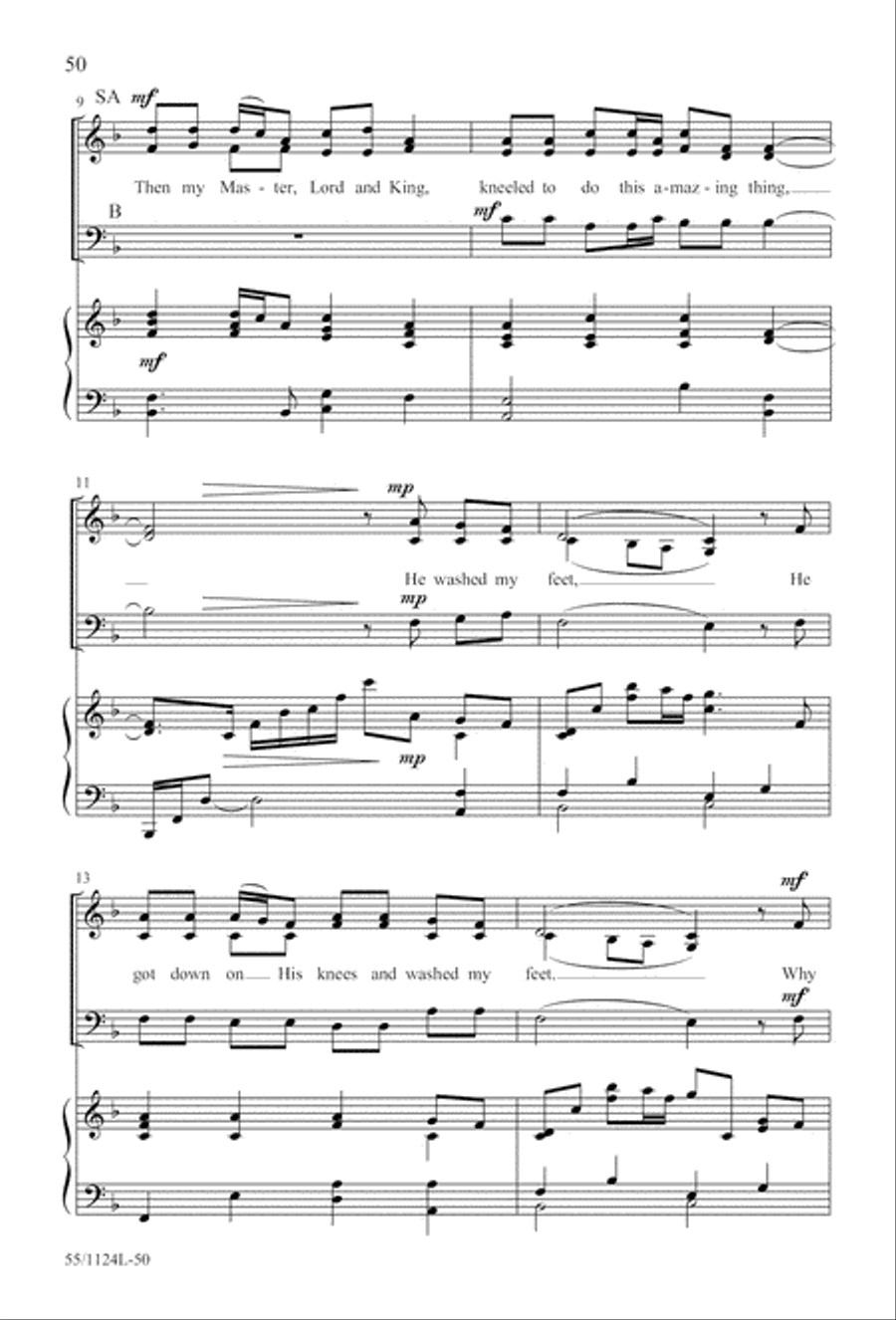 Come, Touch the Robe (Digital Download) 3-Part scores gallery preview page 50