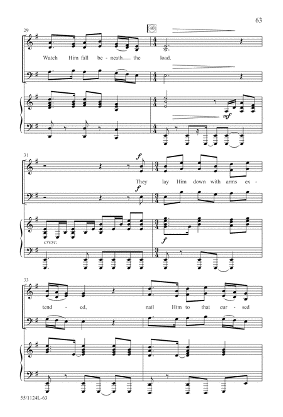 Come, Touch the Robe (Digital Download) 3-Part scores gallery preview page 63