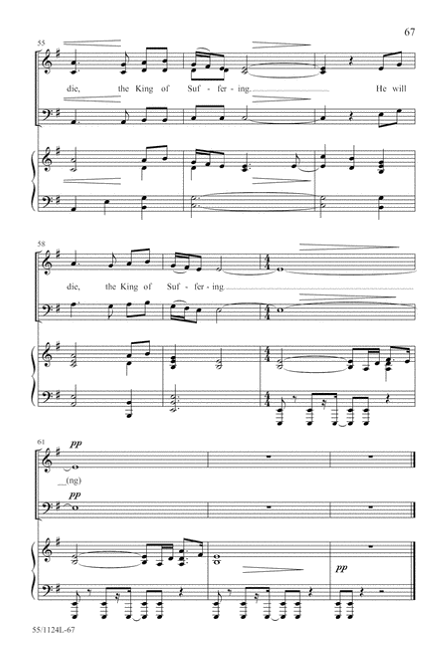 Come, Touch the Robe (Digital Download) 3-Part scores gallery preview page 67