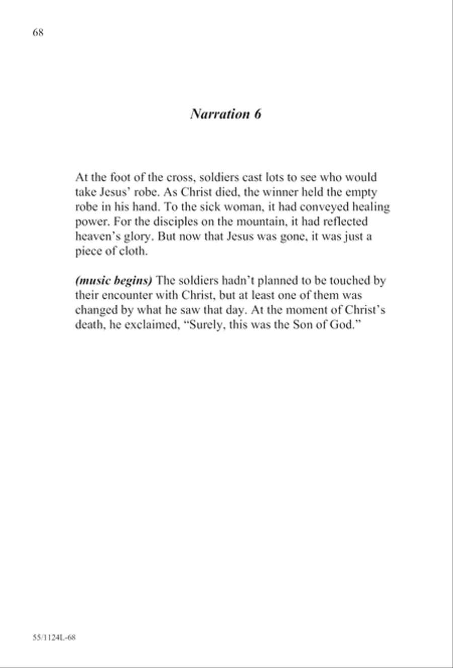 Come, Touch the Robe (Digital Download) 3-Part scores gallery preview page 68