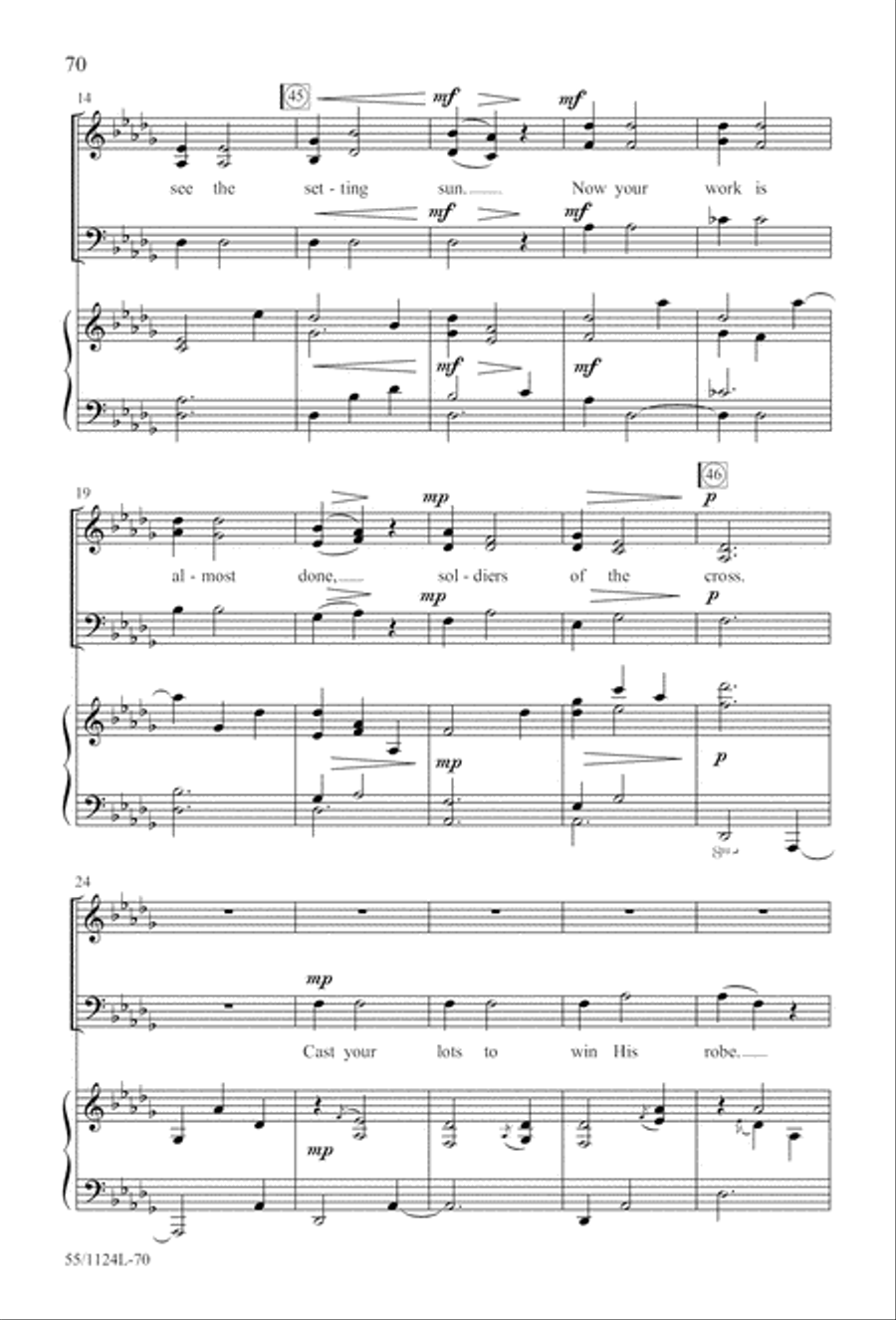 Come, Touch the Robe (Digital Download) 3-Part scores gallery preview page 70