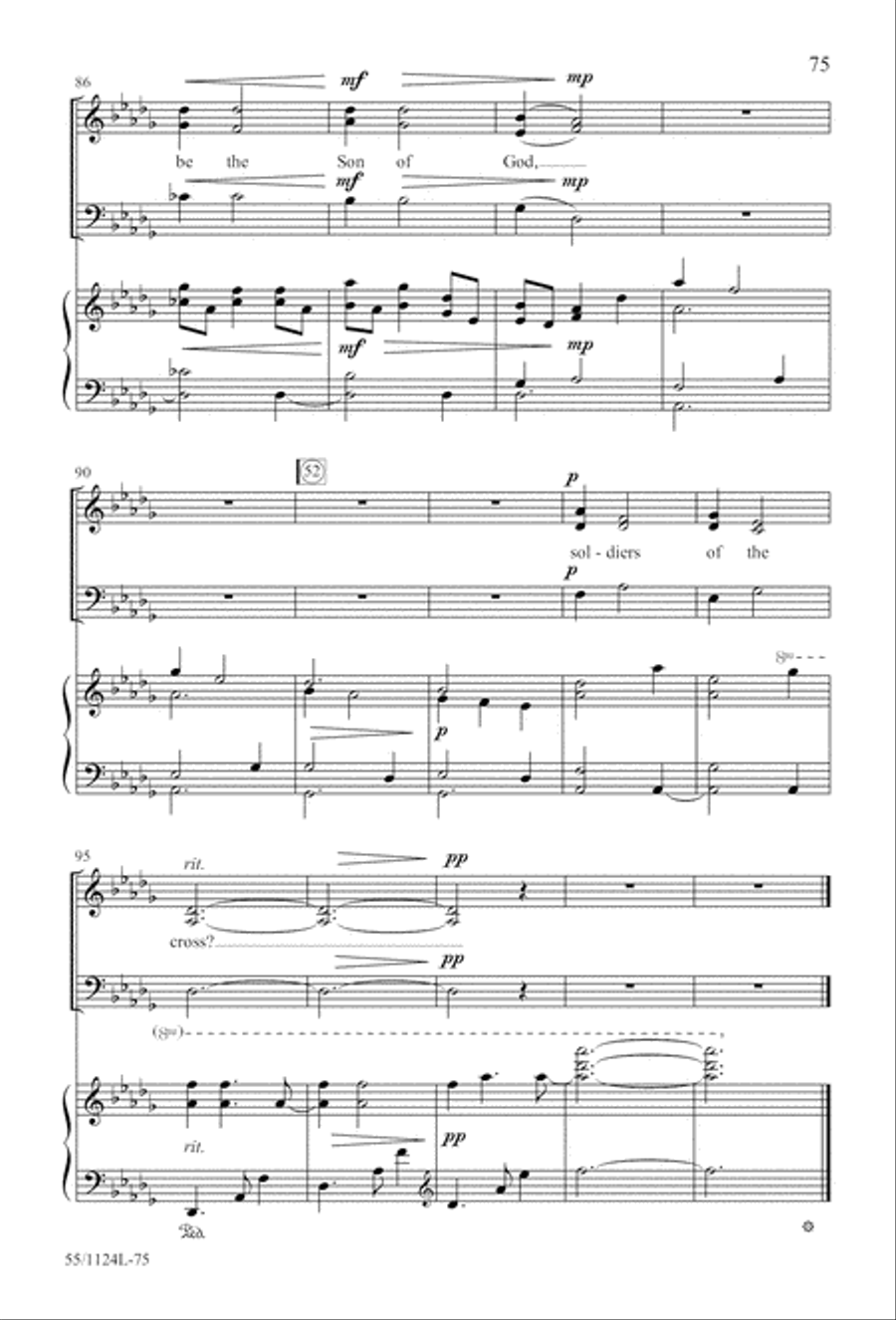 Come, Touch the Robe (Digital Download) 3-Part scores gallery preview page 75