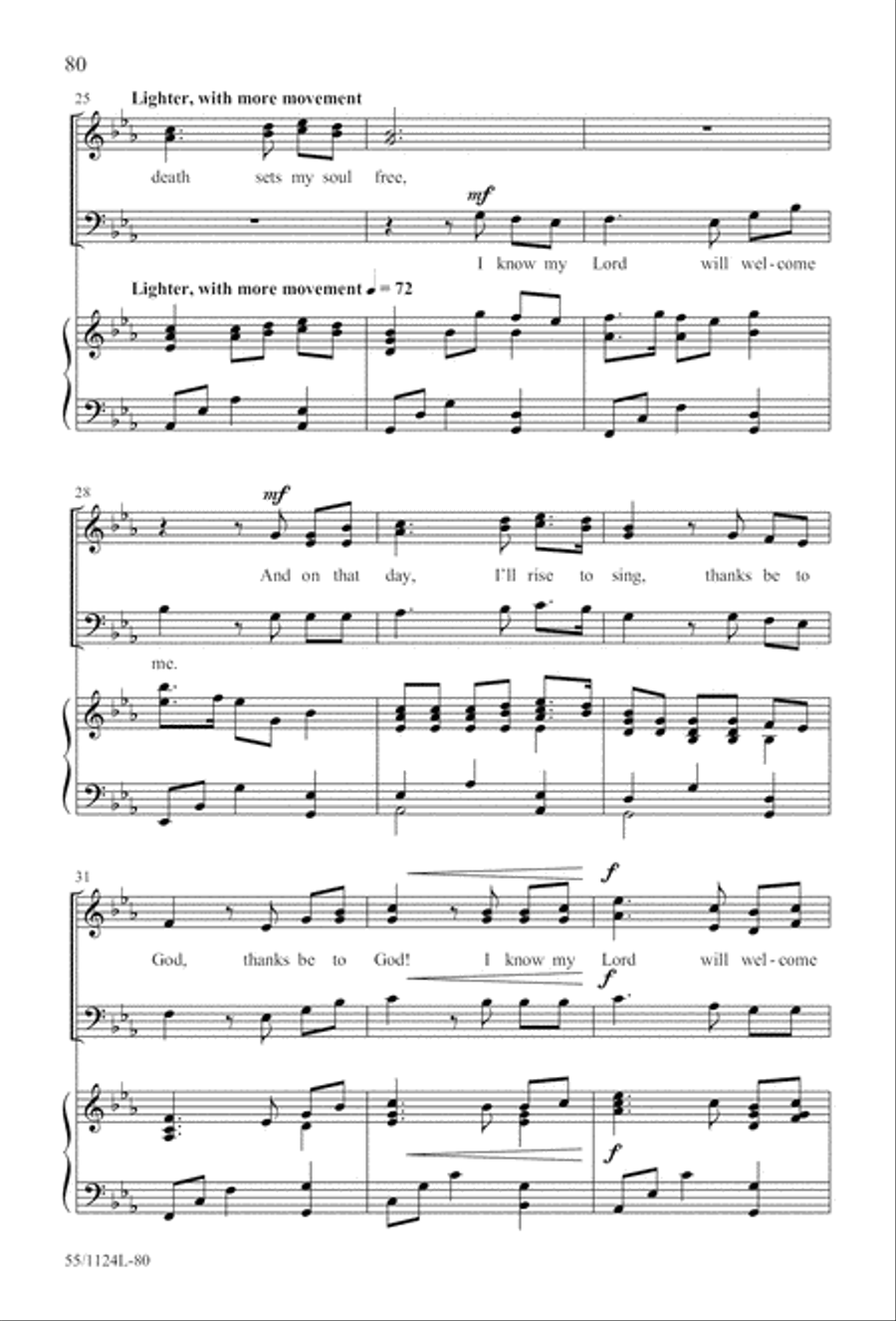 Come, Touch the Robe (Digital Download) 3-Part scores gallery preview page 80
