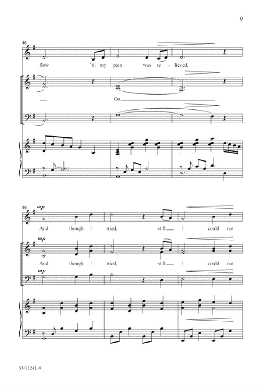 Come, Touch the Robe (Digital Download) 3-Part scores gallery preview page 9