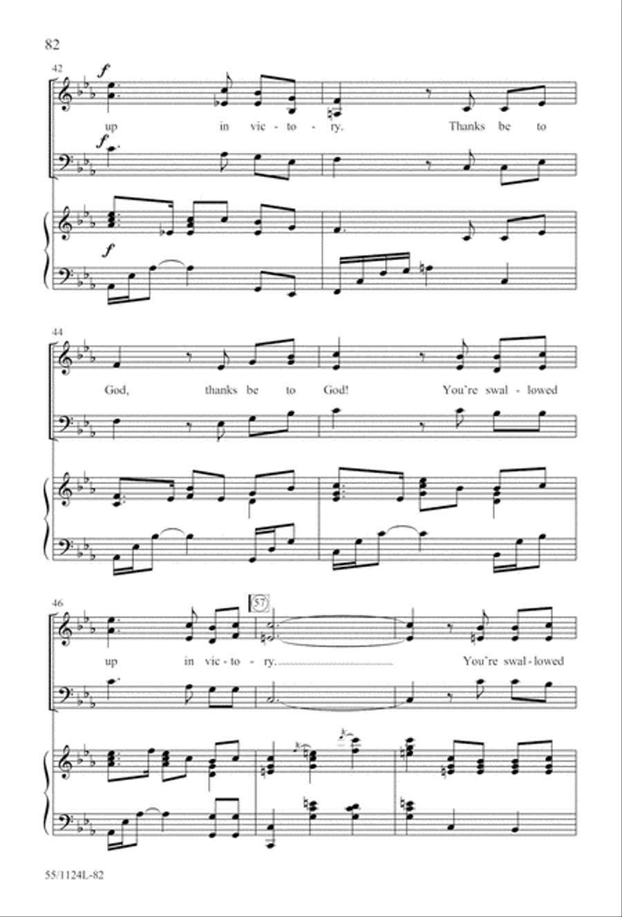 Come, Touch the Robe (Digital Download) 3-Part scores gallery preview page 82