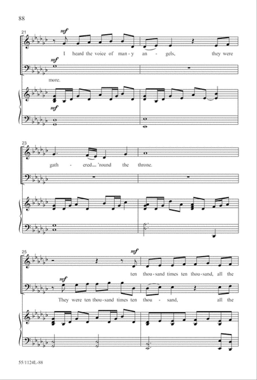 Come, Touch the Robe (Digital Download) 3-Part scores gallery preview page 88