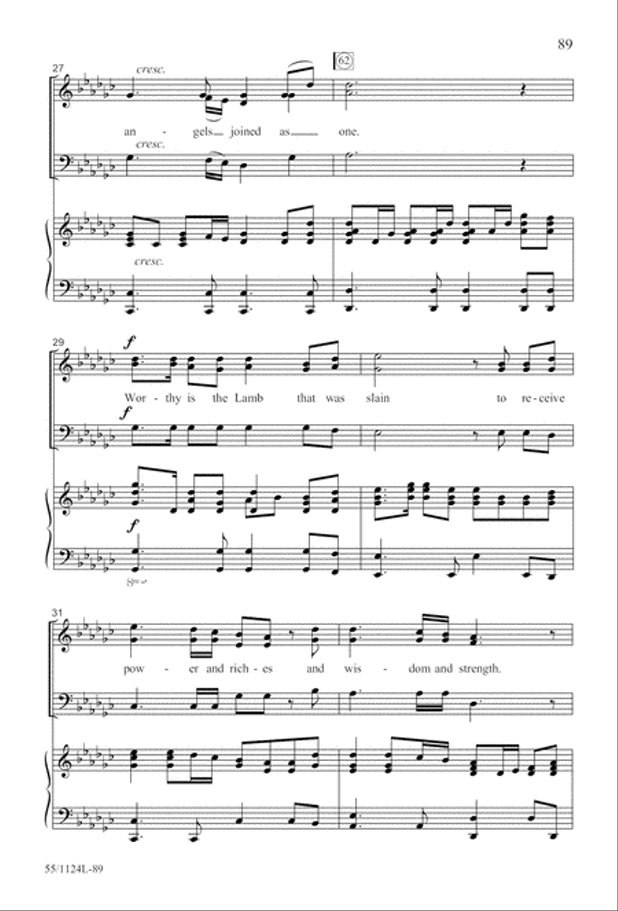 Come, Touch the Robe (Digital Download) 3-Part scores gallery preview page 89