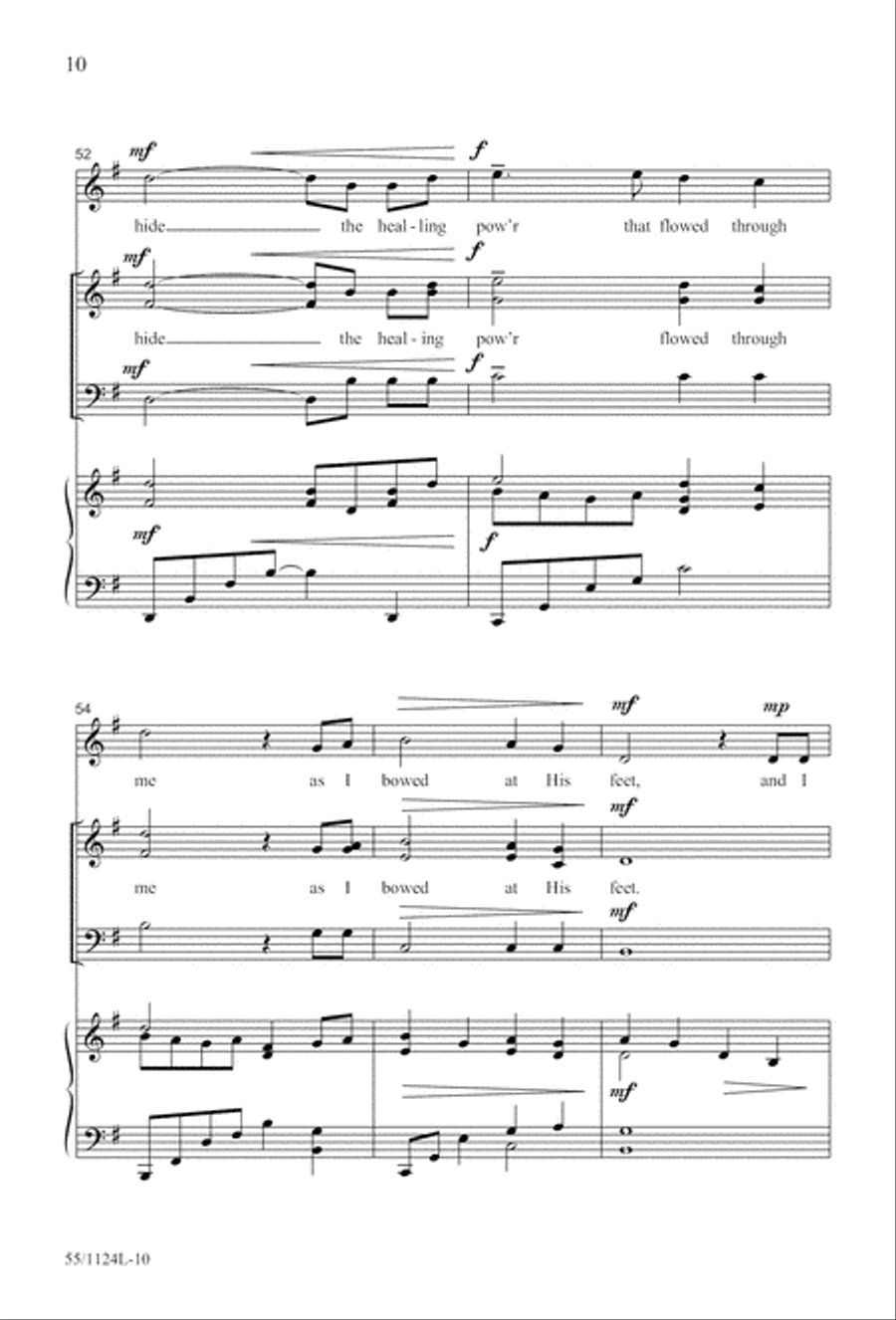 Come, Touch the Robe (Digital Download) 3-Part scores gallery preview page 10