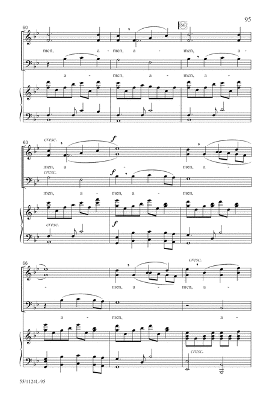 Come, Touch the Robe (Digital Download) 3-Part scores gallery preview page 95