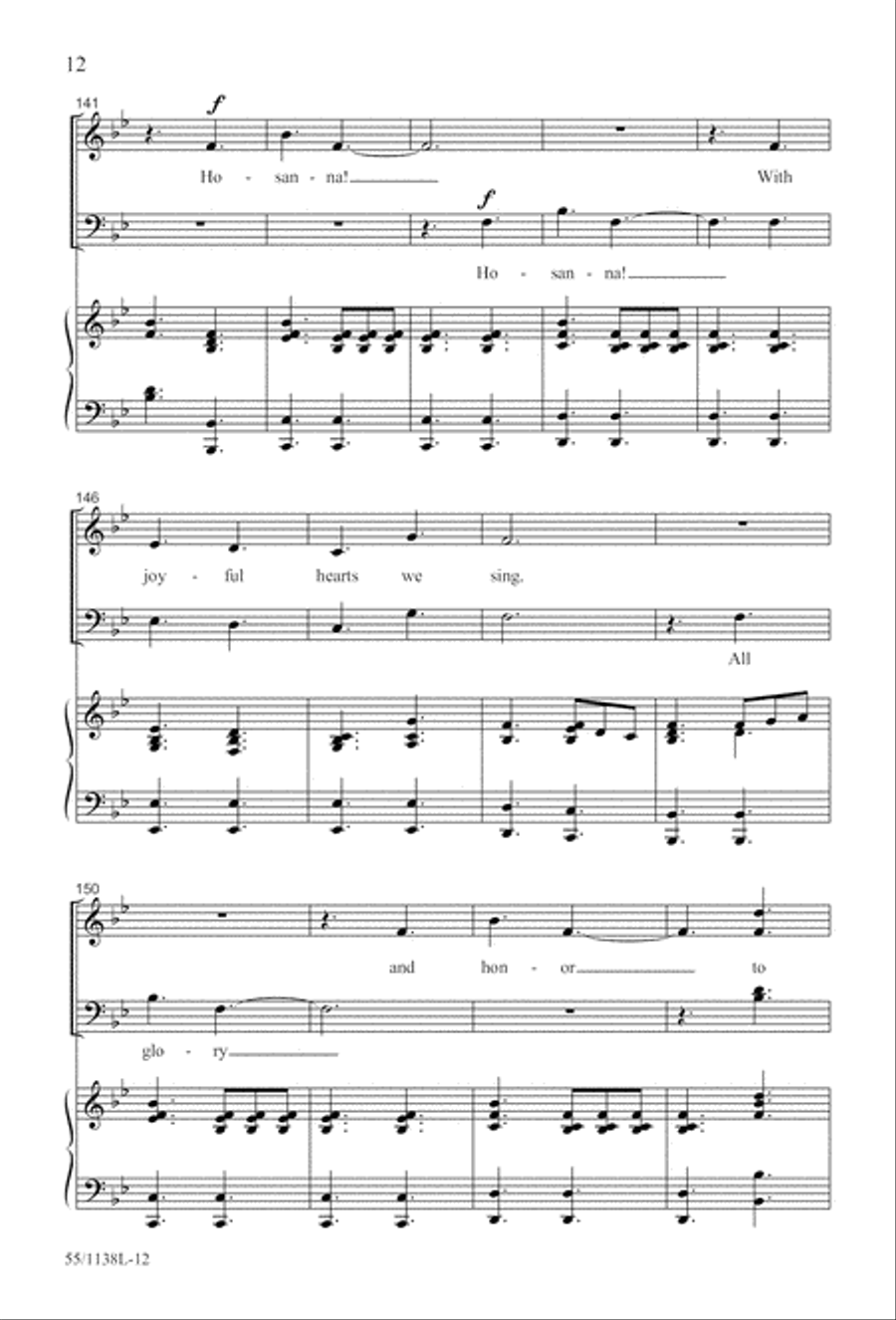 No Greater Sacrifice (Digital Download) 4-Part scores gallery preview page 12