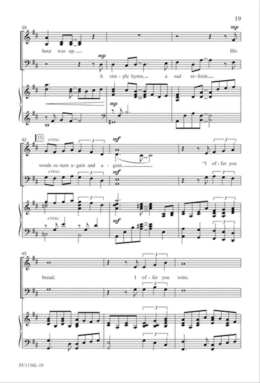 No Greater Sacrifice (Digital Download) 4-Part scores gallery preview page 19