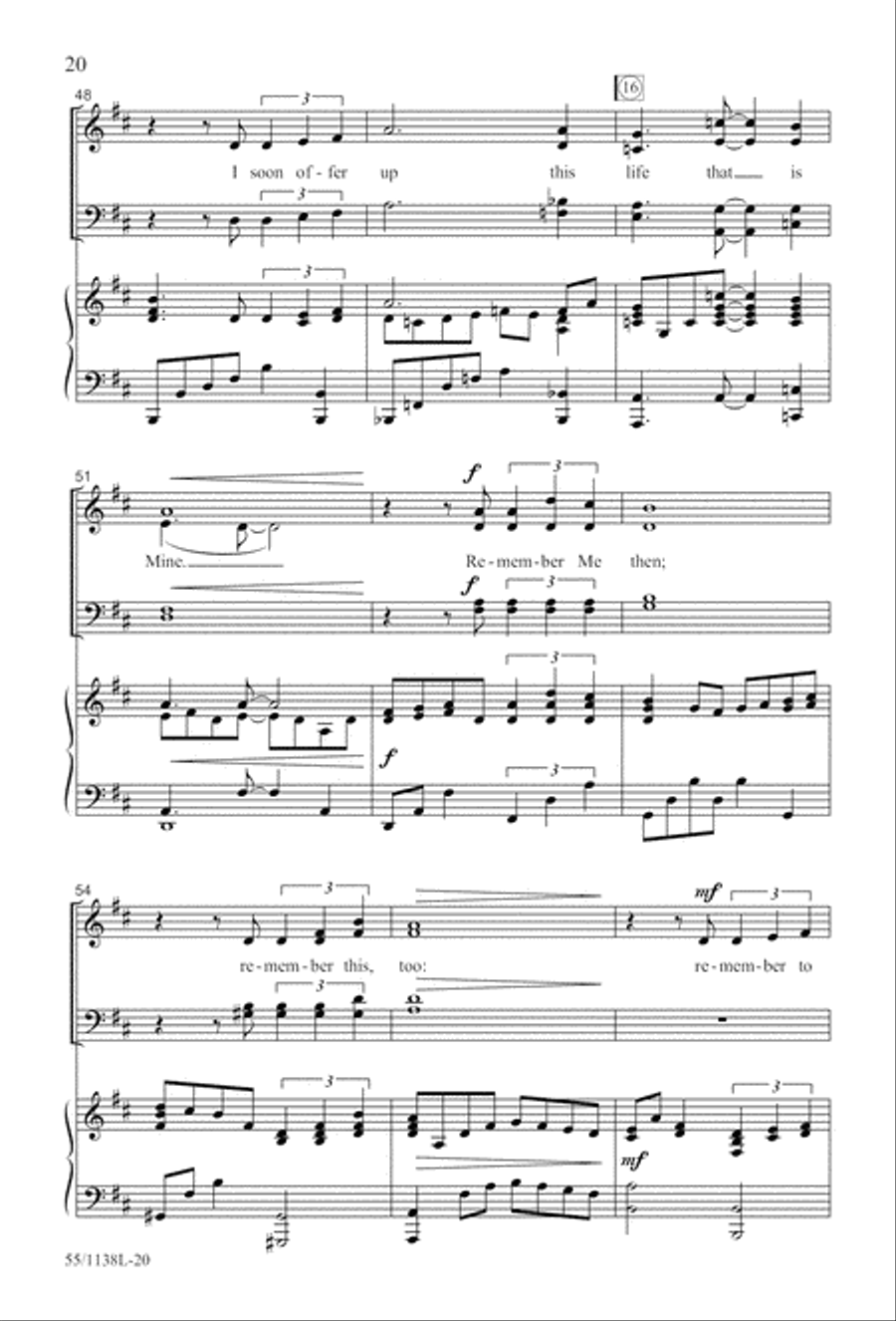 No Greater Sacrifice (Digital Download) 4-Part scores gallery preview page 20
