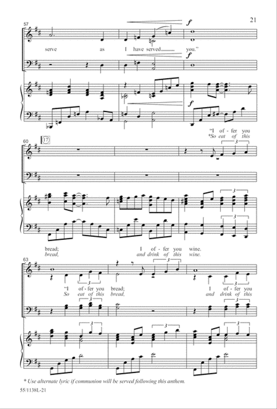 No Greater Sacrifice (Digital Download) 4-Part scores gallery preview page 21