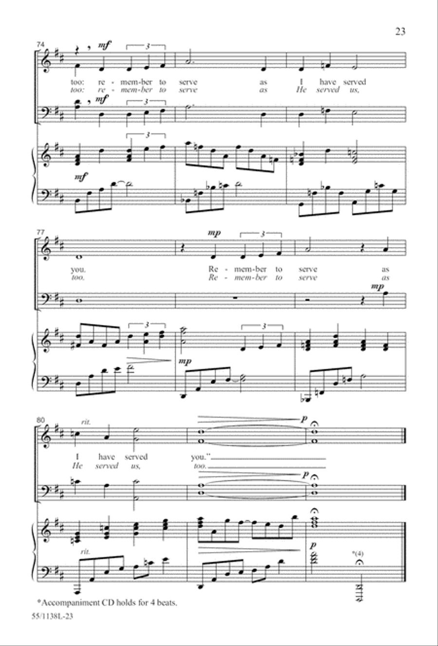 No Greater Sacrifice (Digital Download) 4-Part scores gallery preview page 23