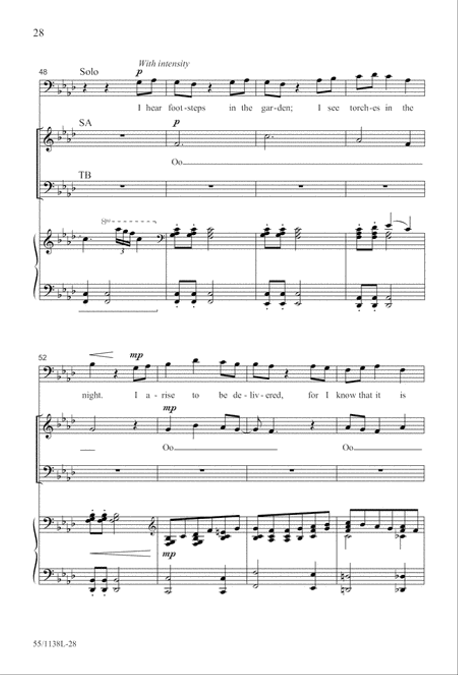 No Greater Sacrifice (Digital Download) 4-Part scores gallery preview page 28