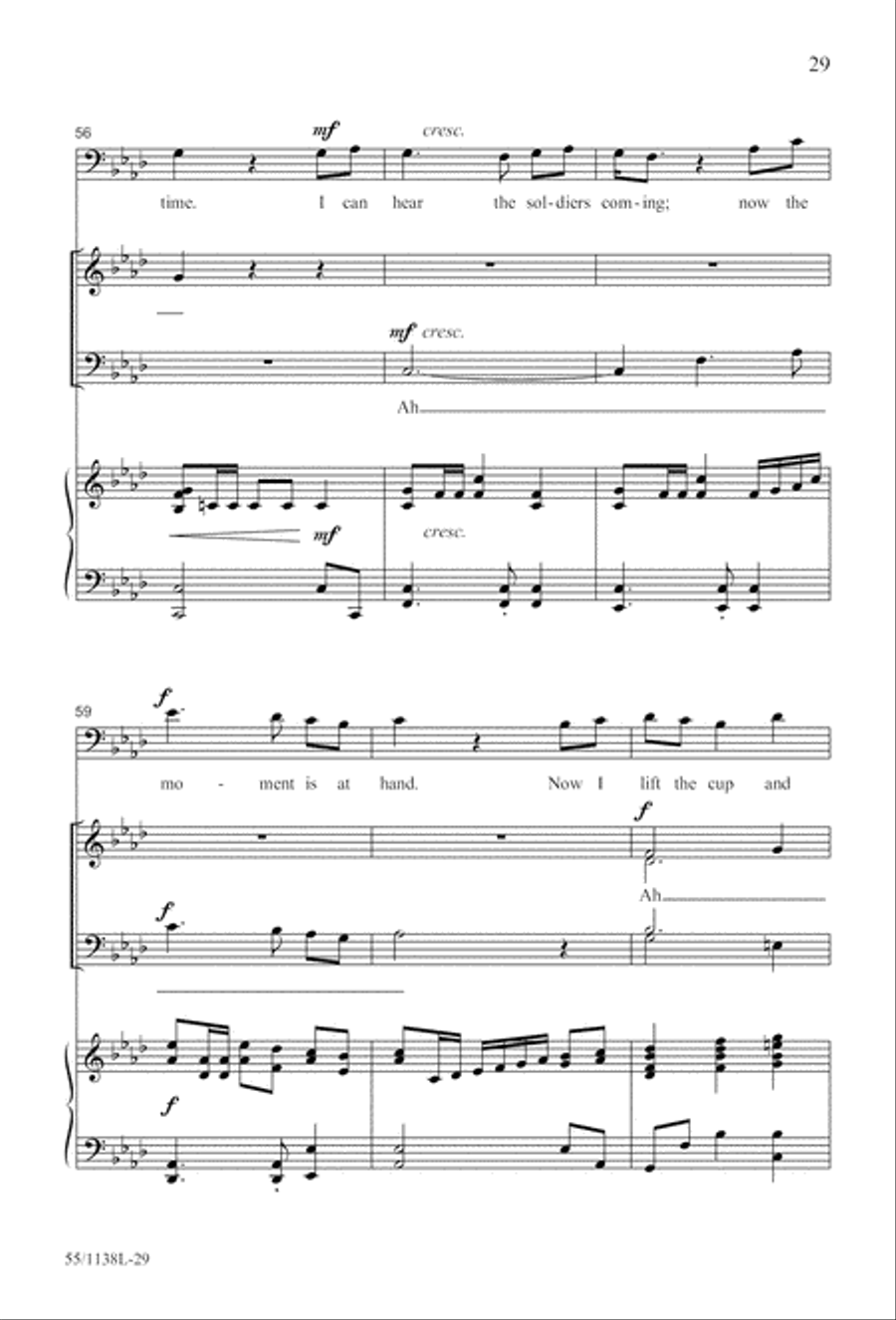 No Greater Sacrifice (Digital Download) 4-Part scores gallery preview page 29
