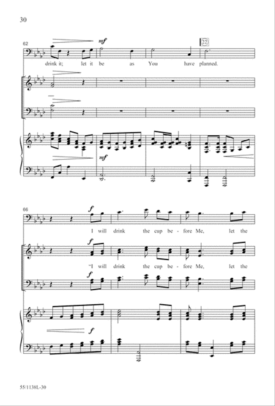 No Greater Sacrifice (Digital Download) 4-Part scores gallery preview page 30