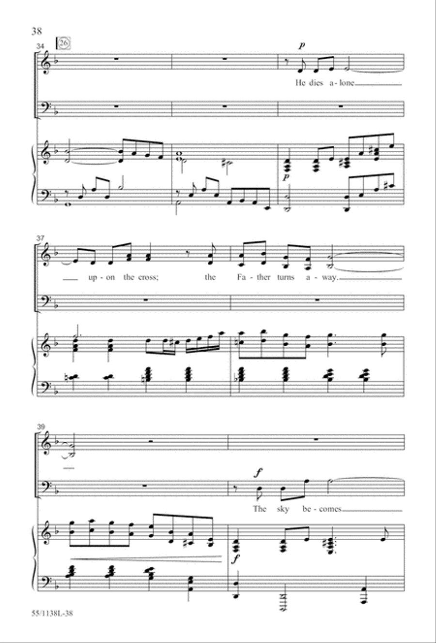 No Greater Sacrifice (Digital Download) 4-Part scores gallery preview page 38