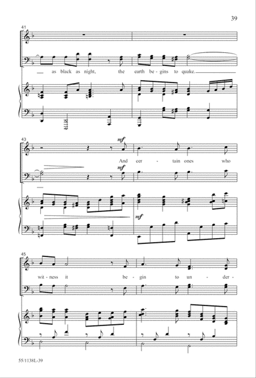 No Greater Sacrifice (Digital Download) 4-Part scores gallery preview page 39