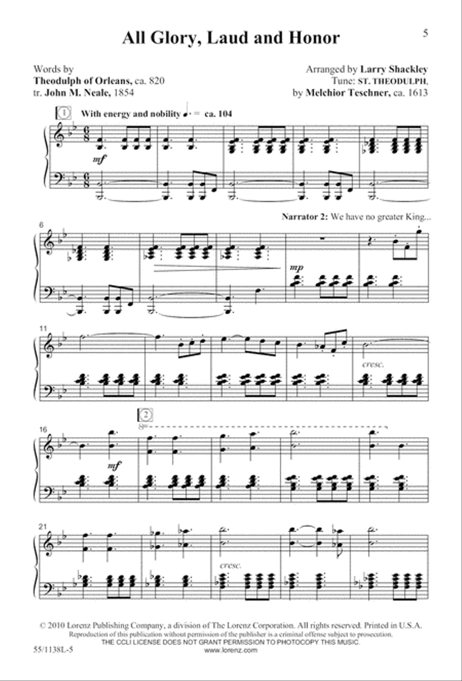 No Greater Sacrifice (Digital Download) 4-Part scores gallery preview page 5