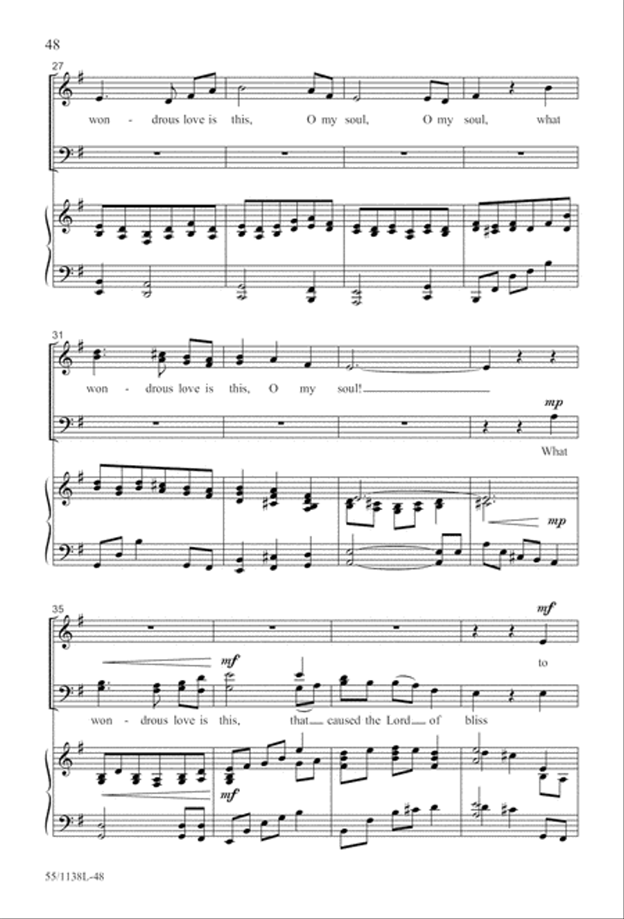No Greater Sacrifice (Digital Download) 4-Part scores gallery preview page 48