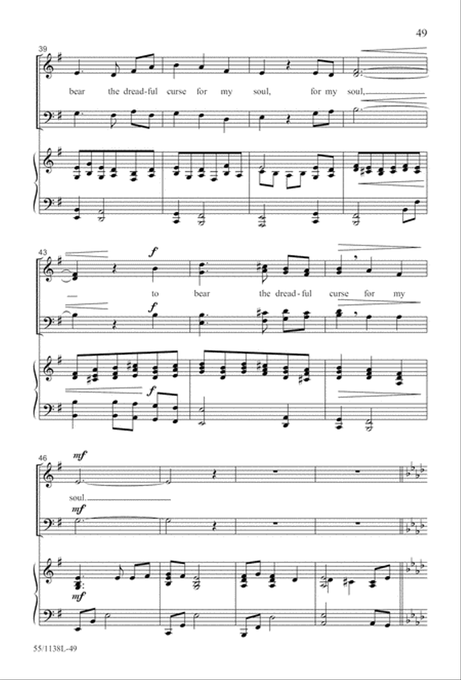 No Greater Sacrifice (Digital Download) 4-Part scores gallery preview page 49