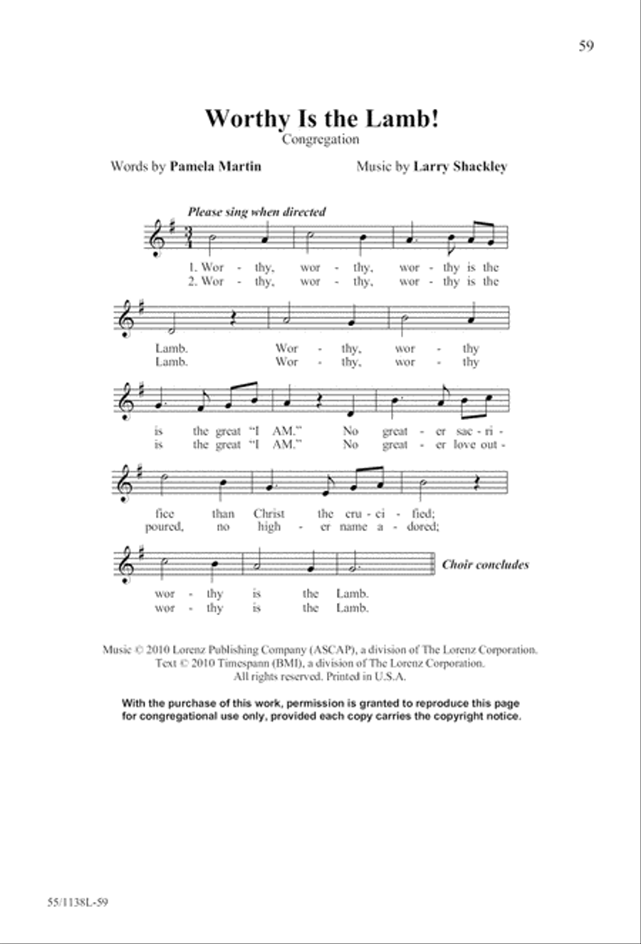 No Greater Sacrifice (Digital Download) 4-Part scores gallery preview page 59