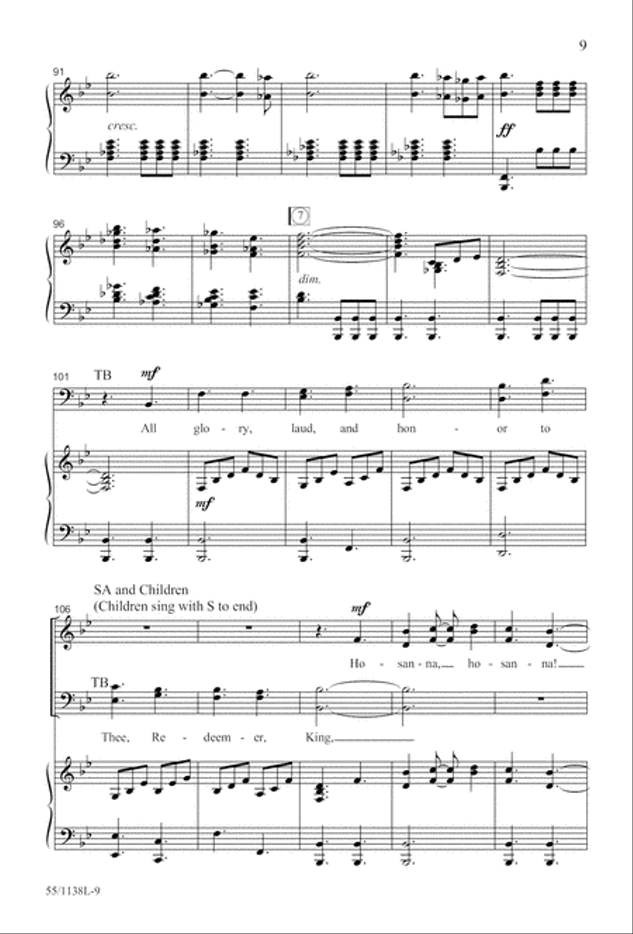 No Greater Sacrifice (Digital Download) 4-Part scores gallery preview page 9
