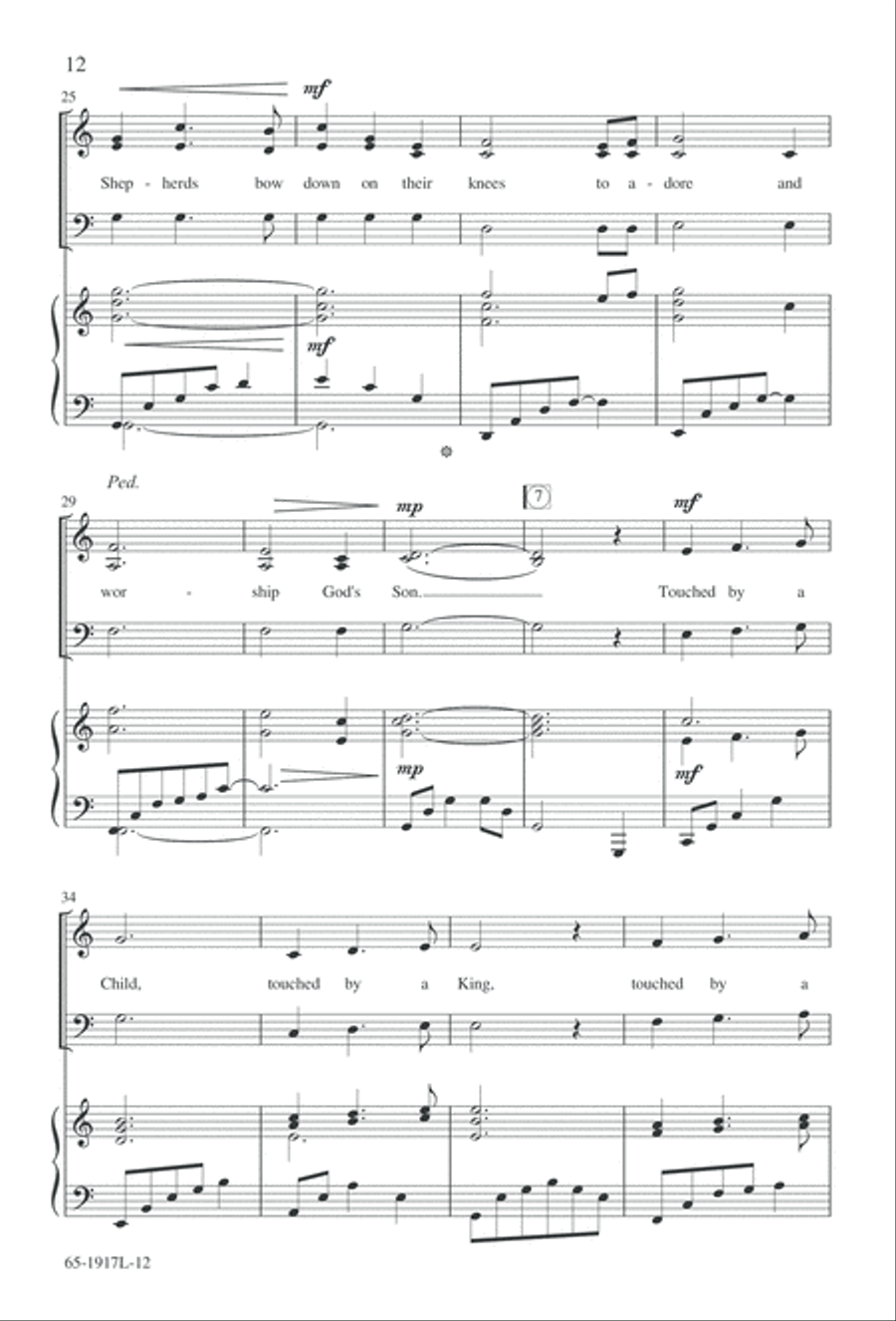 Touched by a Child, Touched by a King (Digital Download) 3-Part scores gallery preview page 12