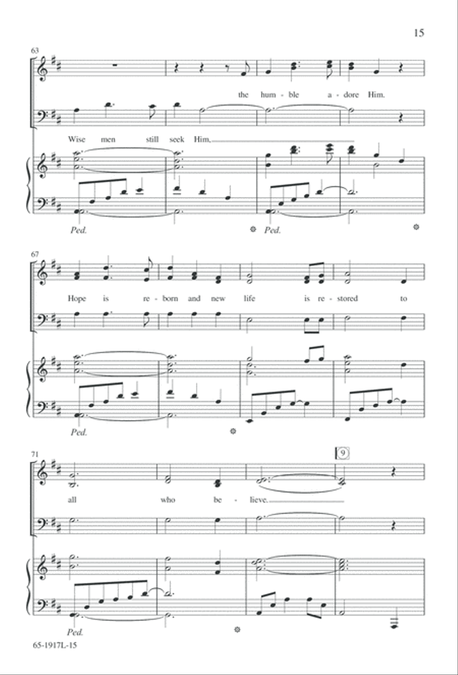 Touched by a Child, Touched by a King (Digital Download) 3-Part scores gallery preview page 15
