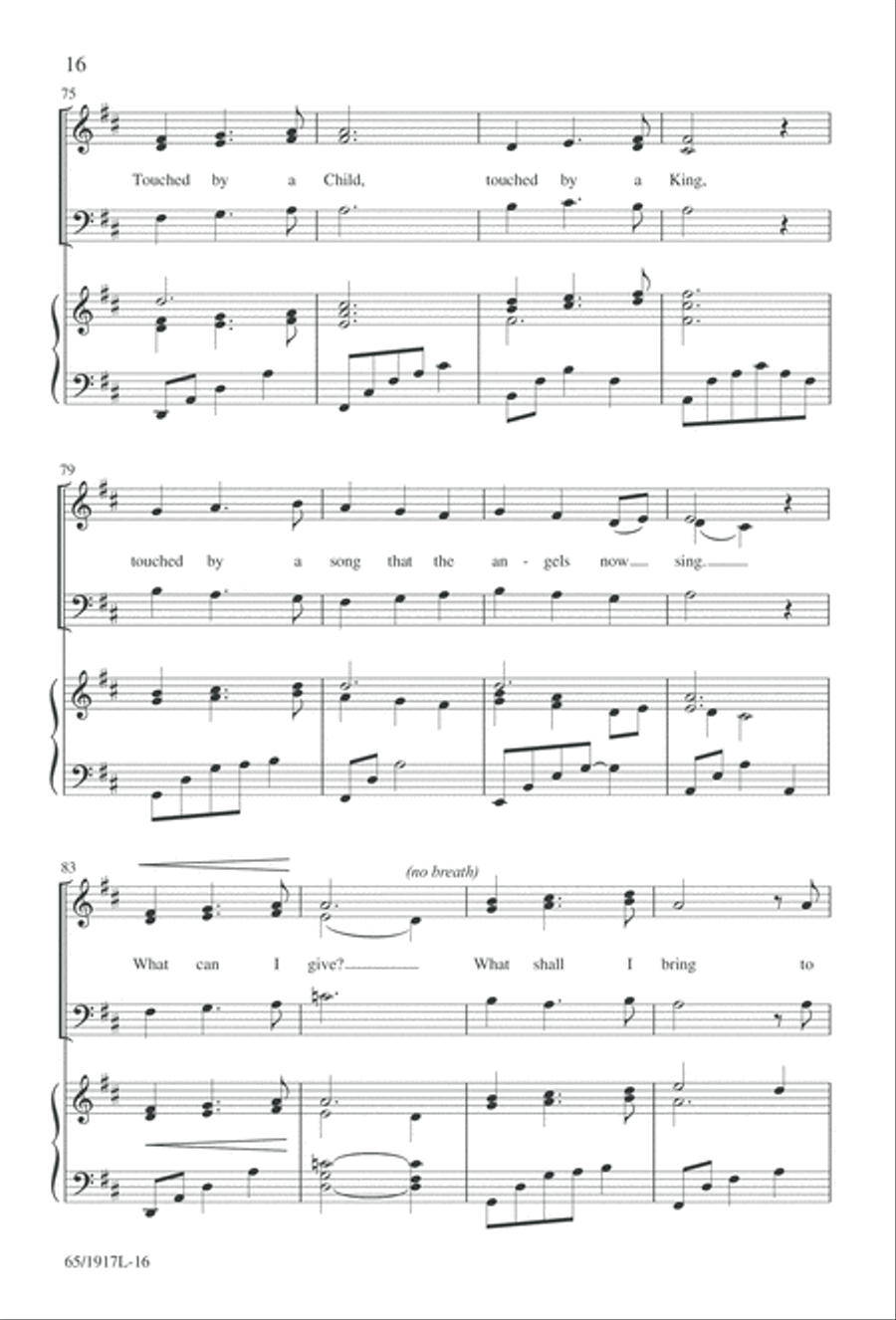 Touched by a Child, Touched by a King (Digital Download) 3-Part scores gallery preview page 16