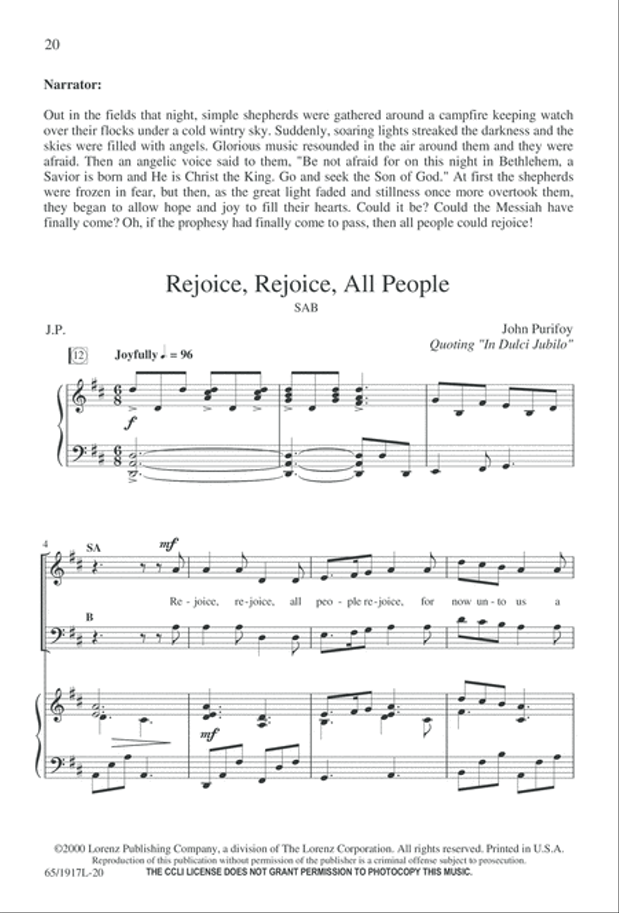 Touched by a Child, Touched by a King (Digital Download) 3-Part scores gallery preview page 20