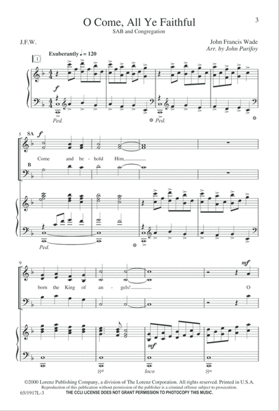 Touched by a Child, Touched by a King (Digital Download) 3-Part scores gallery preview page 3