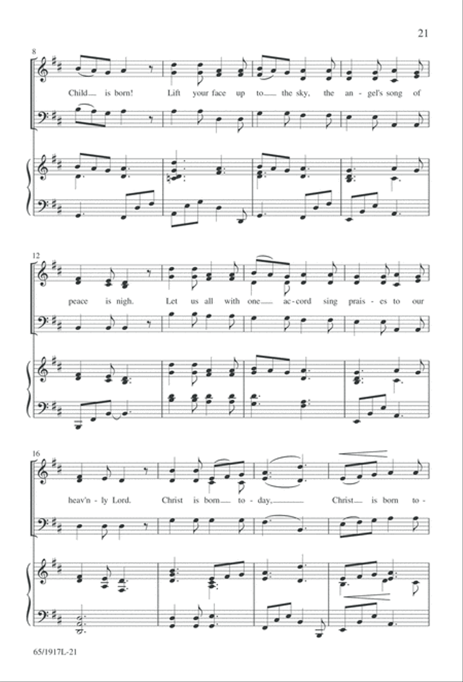 Touched by a Child, Touched by a King (Digital Download) 3-Part scores gallery preview page 21