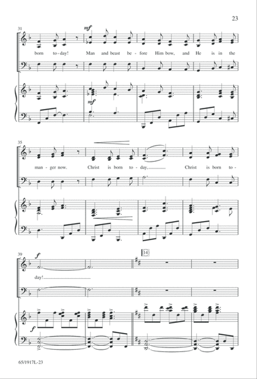 Touched by a Child, Touched by a King (Digital Download) 3-Part scores gallery preview page 23