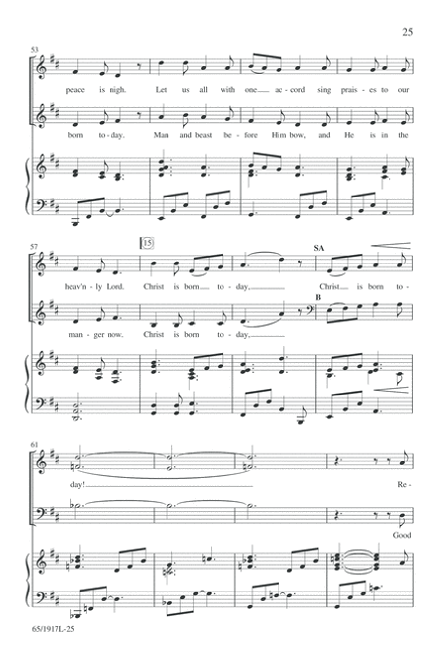 Touched by a Child, Touched by a King (Digital Download) 3-Part scores gallery preview page 25