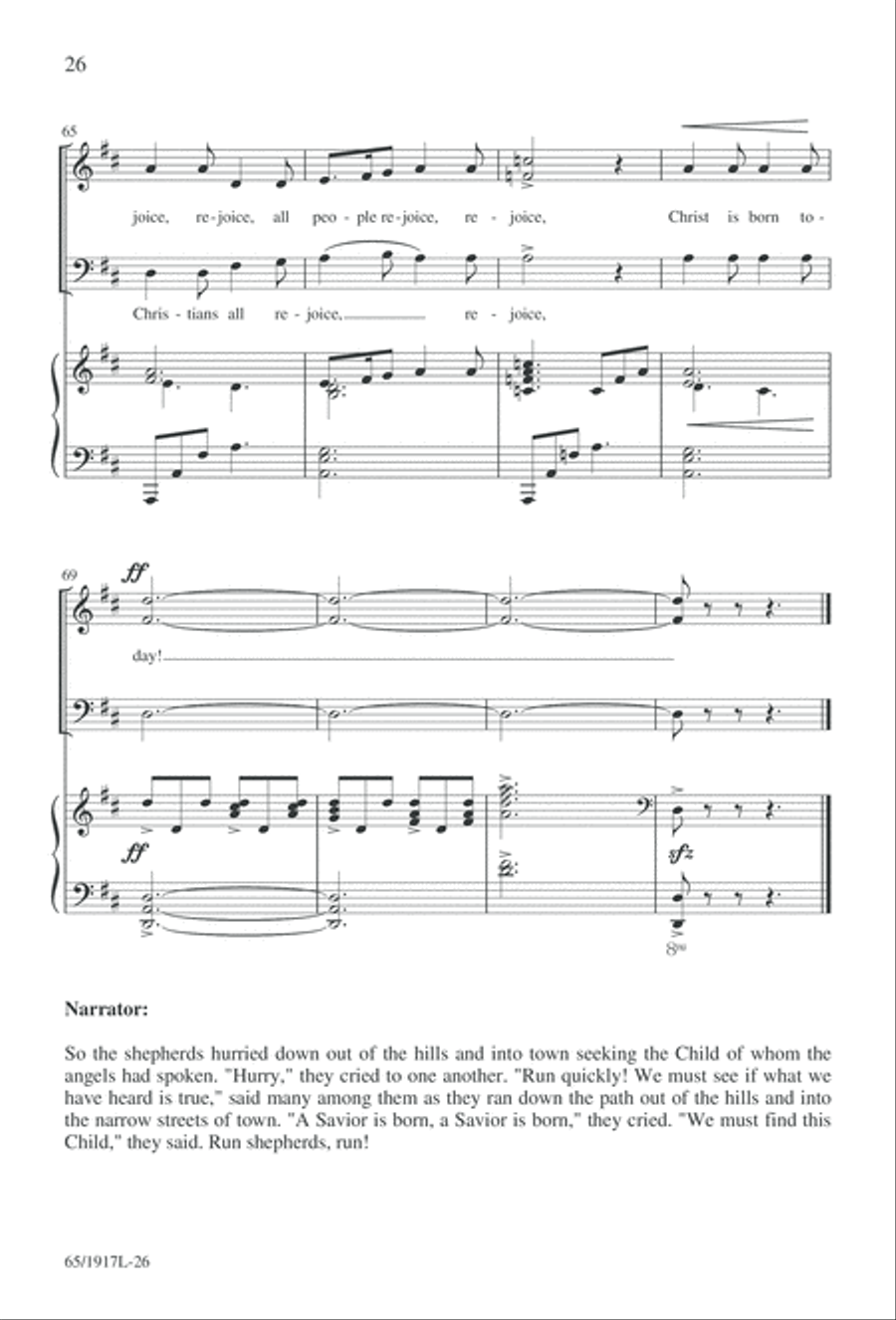 Touched by a Child, Touched by a King (Digital Download) 3-Part scores gallery preview page 26