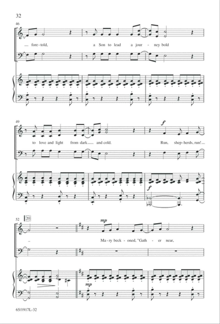 Touched by a Child, Touched by a King (Digital Download) 3-Part scores gallery preview page 32