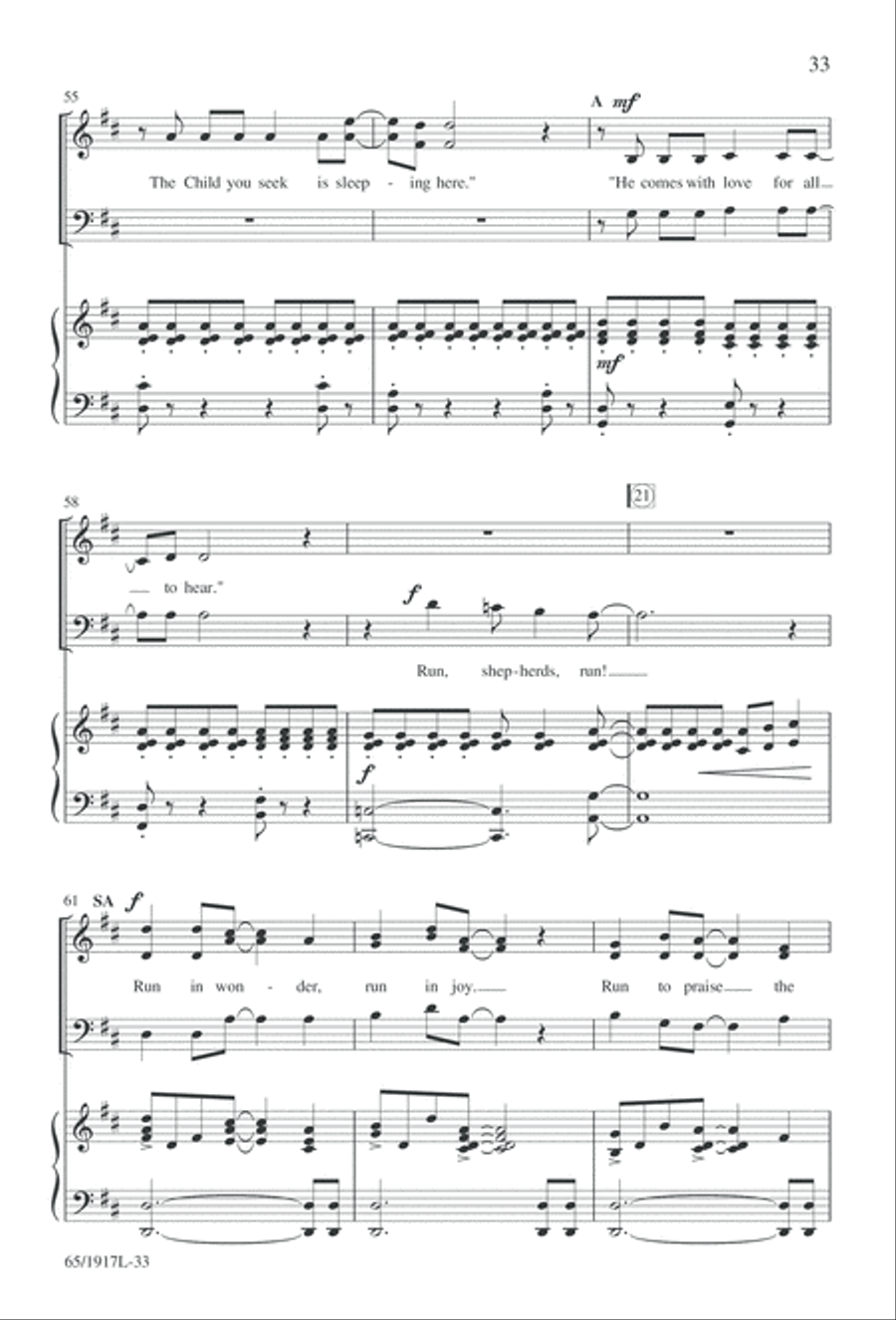 Touched by a Child, Touched by a King (Digital Download) 3-Part scores gallery preview page 33