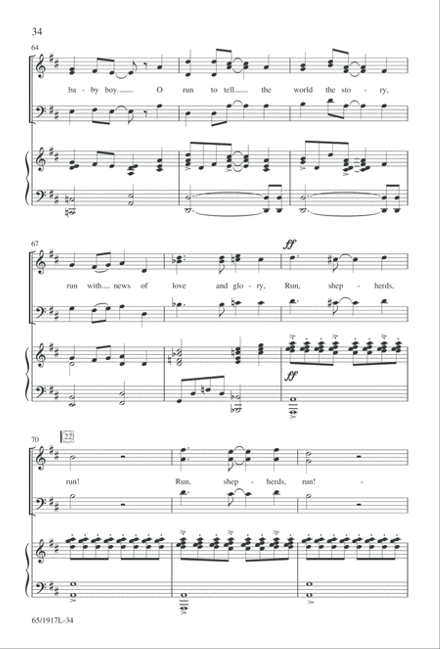 Touched by a Child, Touched by a King (Digital Download) 3-Part scores gallery preview page 34