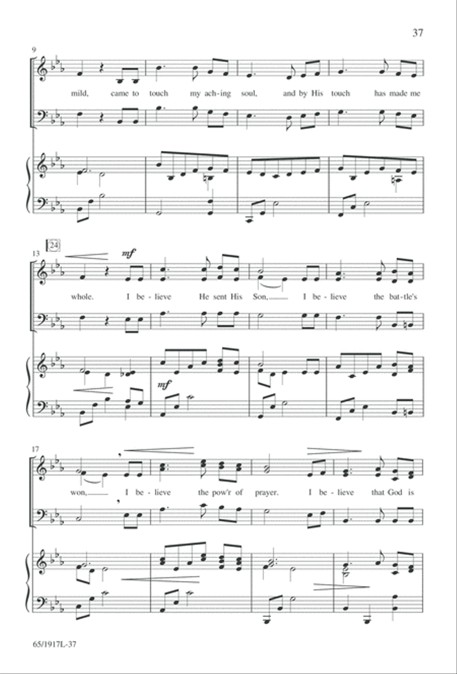 Touched by a Child, Touched by a King (Digital Download) 3-Part scores gallery preview page 37