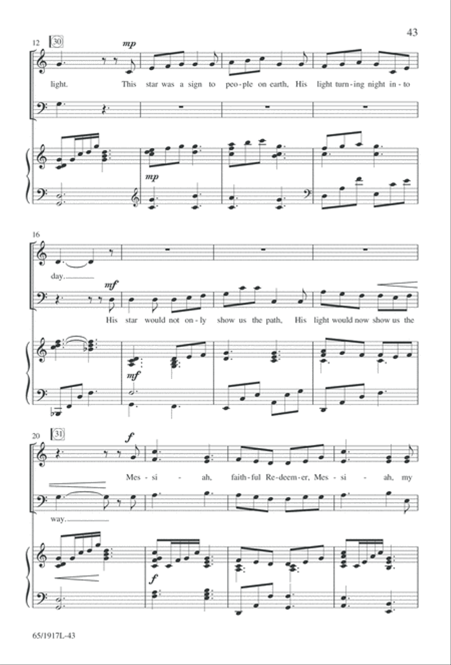 Touched by a Child, Touched by a King (Digital Download) 3-Part scores gallery preview page 43