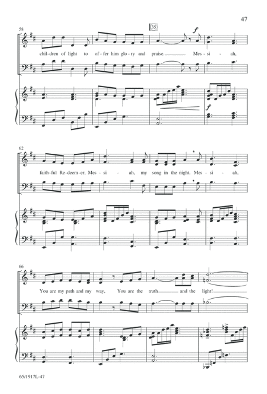 Touched by a Child, Touched by a King (Digital Download) 3-Part scores gallery preview page 47