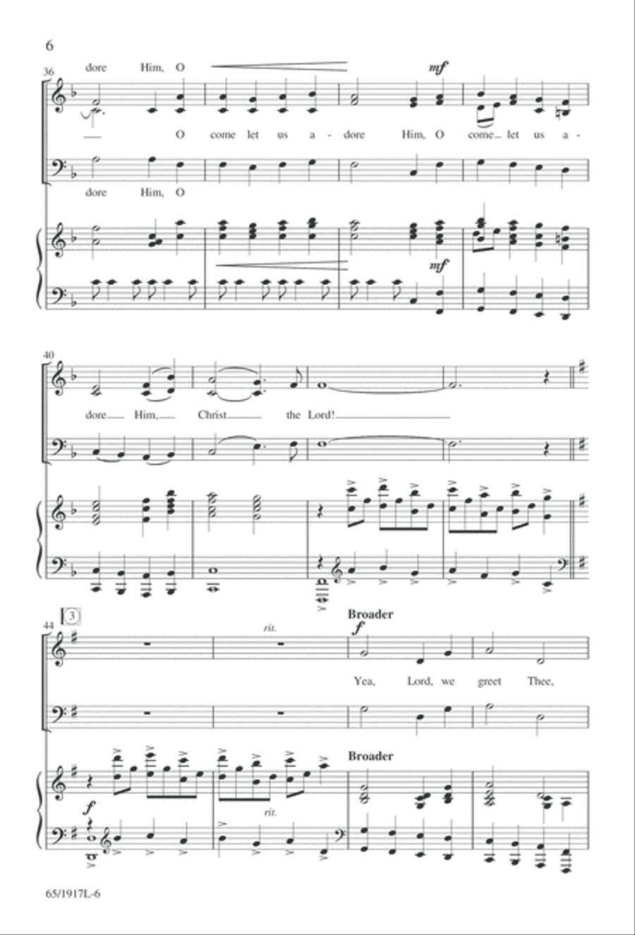 Touched by a Child, Touched by a King (Digital Download) 3-Part scores gallery preview page 6